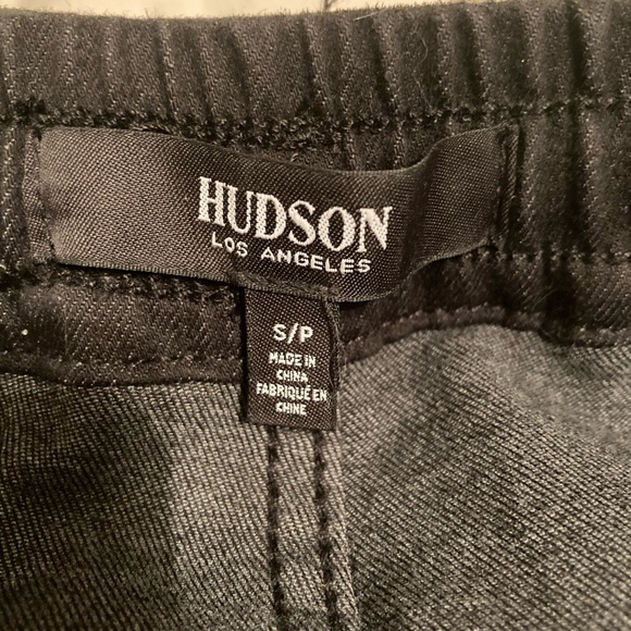 Hudson Black Coated Zipper-Cuff Utility Jogger Pants - Picture 7 of 12